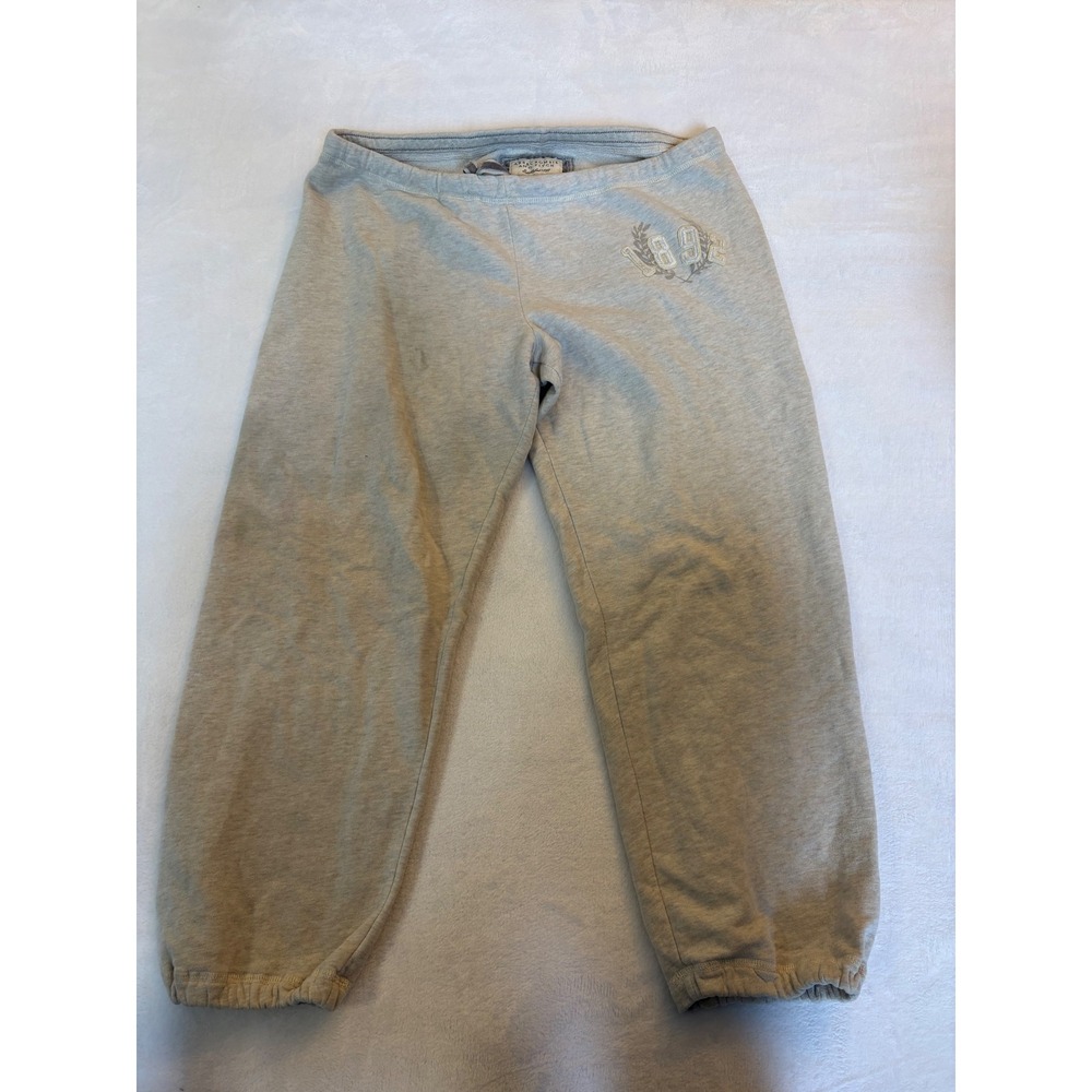 Abercrombie & Fitch Womens Gray 1892 Logo Sweatpants Joggers Large Vintage Style